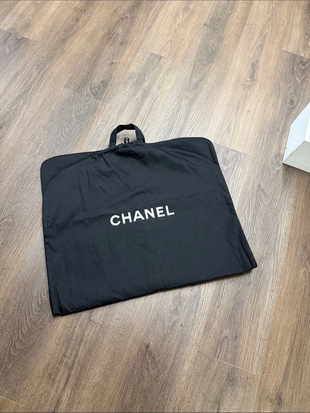 Chanel Cotton Garment Bag Foldable with Zipper and Handles